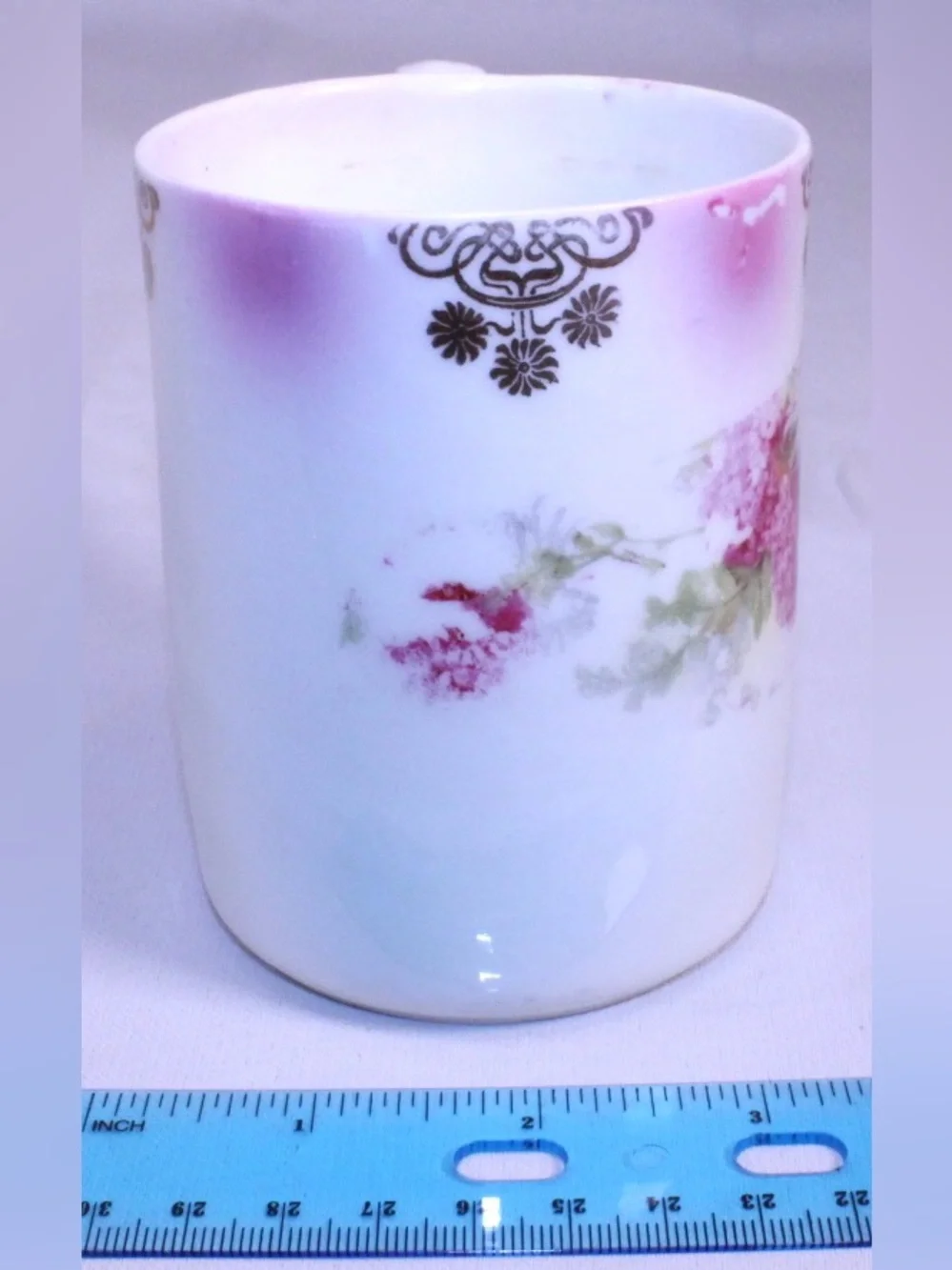 Antique German porcelain mug *Aged*